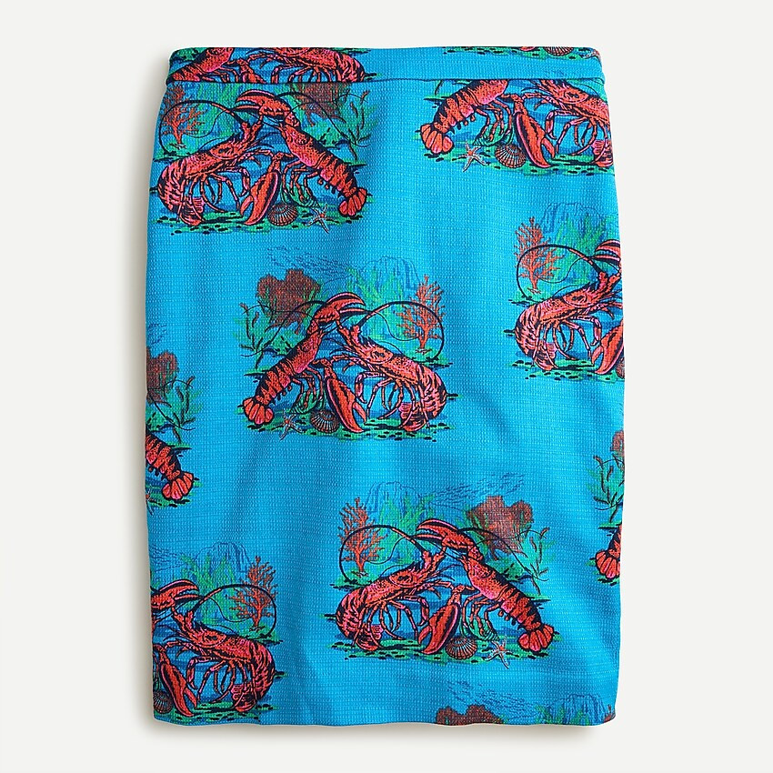 No. 2 Pencil® skirt in lobster print grasscloth | J. Crew US