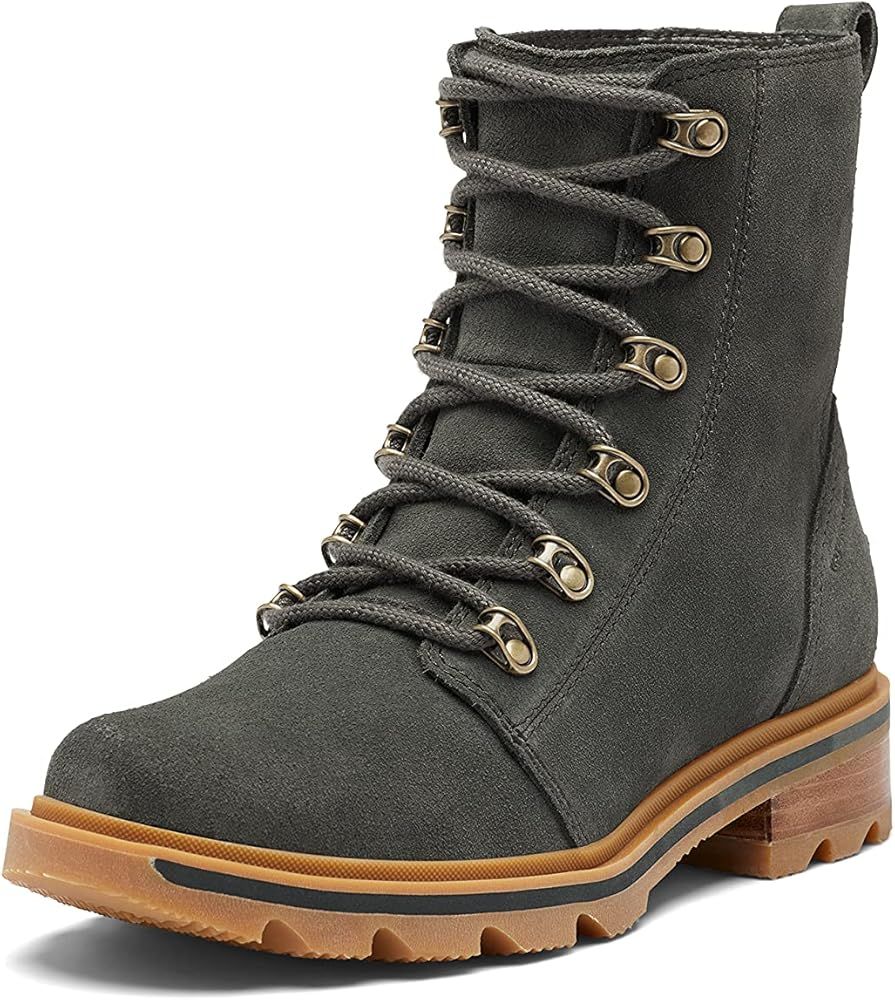 Sorel Women's Lennox Lace Rouge Combat Boots | Amazon (US)