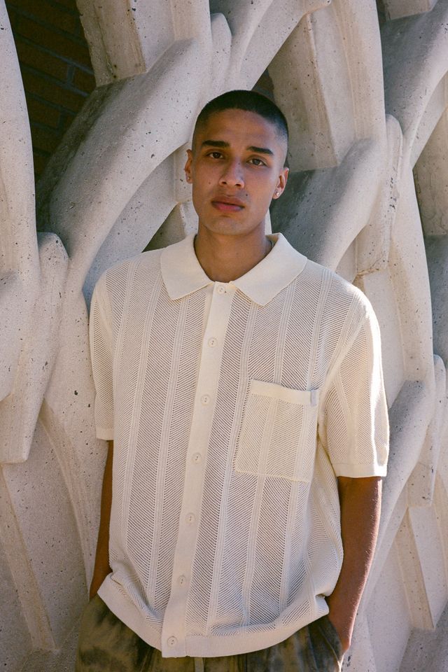 Standard Cloth Textured Stitch Polo Shirt | Urban Outfitters (US and RoW)