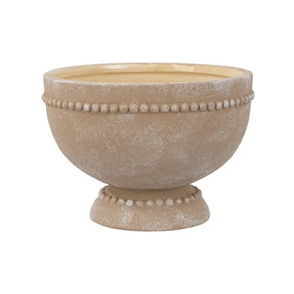 My Texas House 8" Dot Bowl Brown Ceramic Plant Pot 8.1" Diameter | Walmart (US)