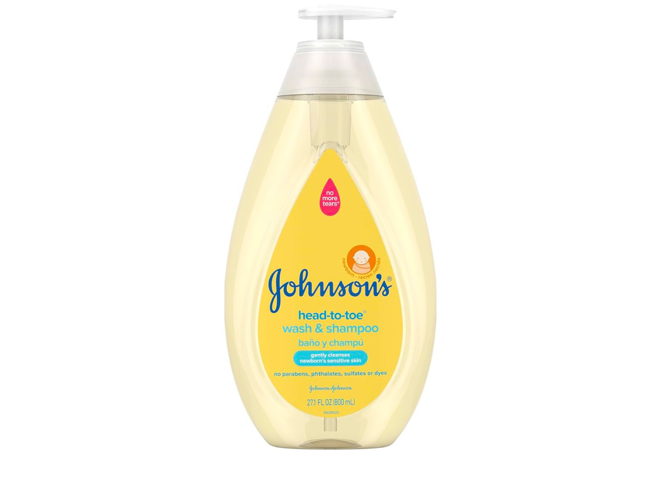 Johnson's Head-to-Toe Gentle Tear-Free Baby & Newborn Wash & Shampoo, Sulfate-, Paraben- Phthalate- & Dye-Free, Hypoallergenic Wash for Sensitive Skin & Hair, 27.1 fl. Oz

#LTKKids #LTKBaby #LTKBump