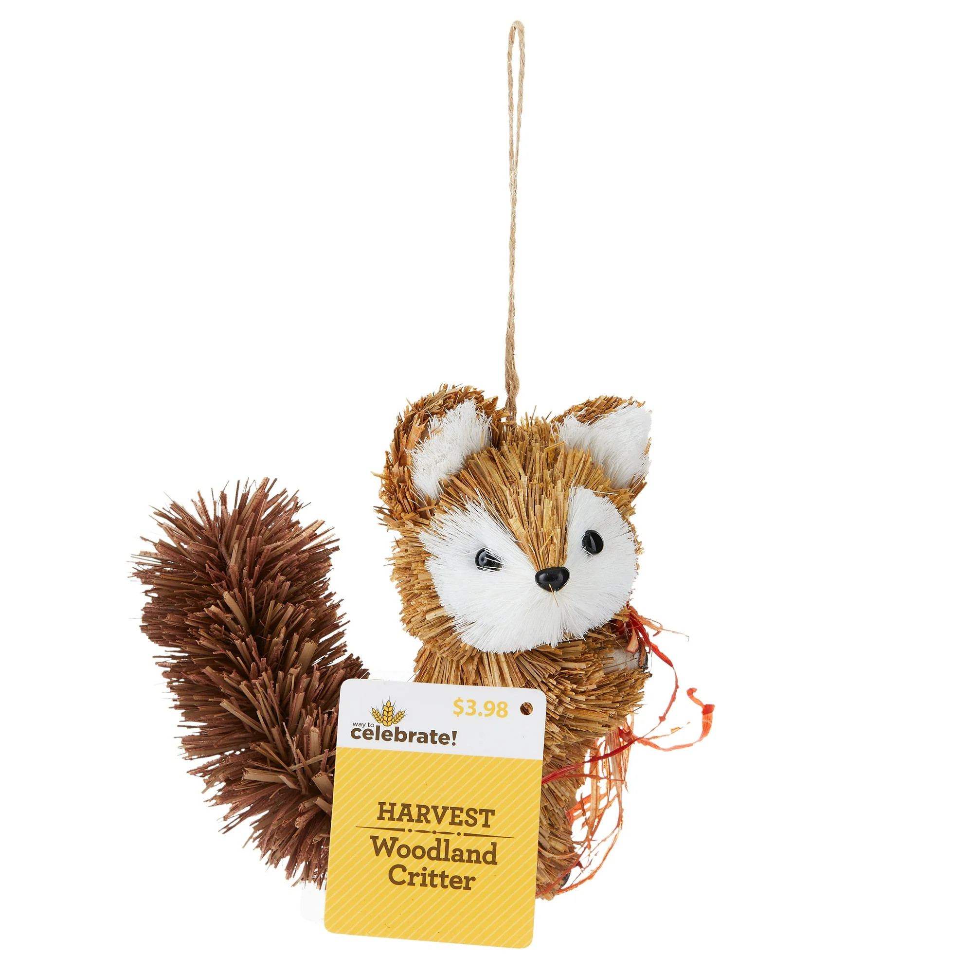 5.5 inch Height Fall, Harvest Woodland Brown Fox Critter Decoration, Way to Celebrate | Walmart (US)