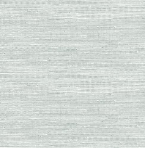 NuWallpaper x Social Social Whisper Blue Classic Faux Grasscloth Peel & Stick Wallpaper | Amazon (US)