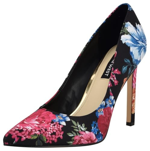 Nine West Women's Tatiana Pump, Black Blooms Floral Multi 001, 8.5 | Amazon (US)