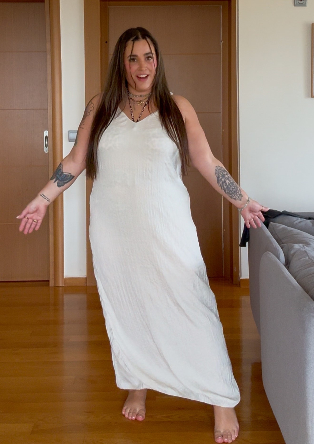 Langes leicht transparentes Strandkleid in L 🤍

#LTKmidsize #LTKcurves #LTKplussize