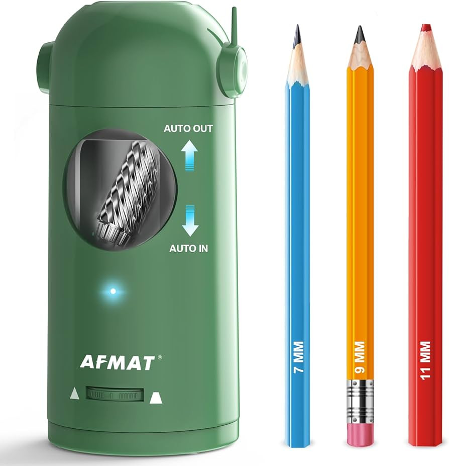 AFMAT Electric Pencil Sharpener, Fully Automatic Pencil Sharpener for Colored Pencils 7-11.5mm, A... | Amazon (US)
