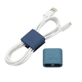 Small CableClips Assorted Blue Pkg/6 | The Container Store