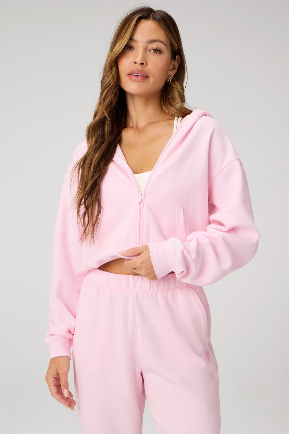 Cozy Fleece Full Zip Hoodie | Fabletics