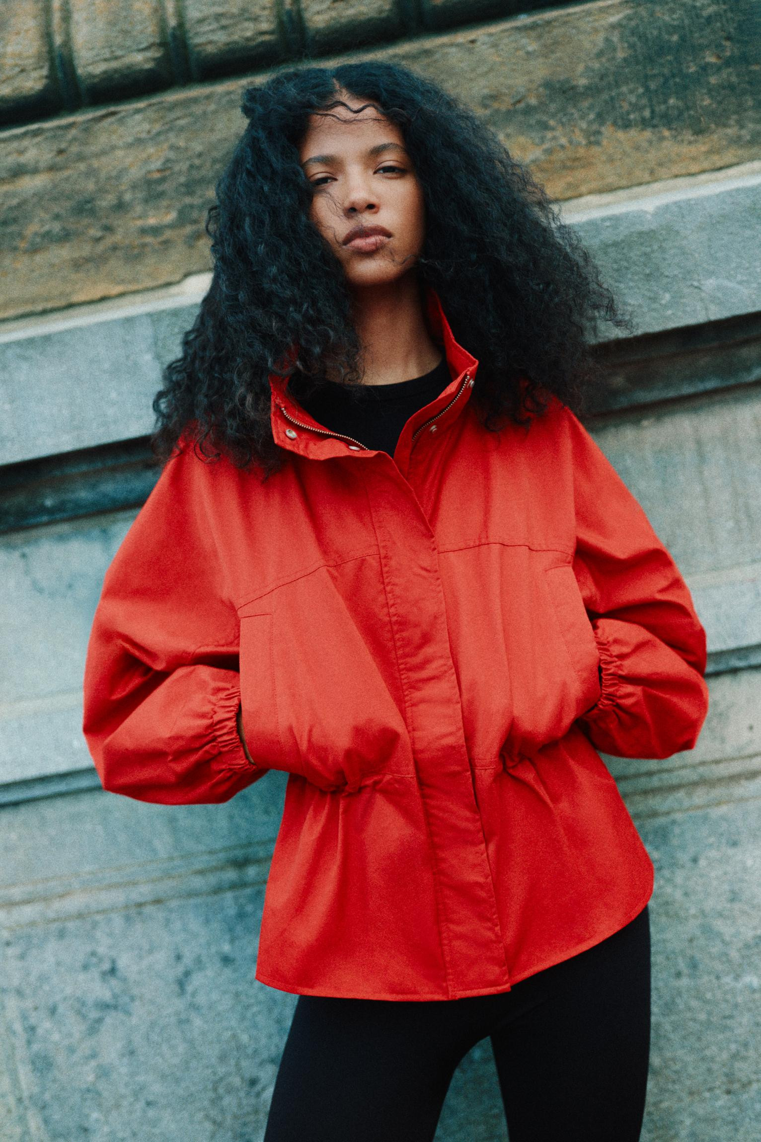 Drawstring waist jacket | Pull&Bear United Kingdom | PULL and BEAR UK