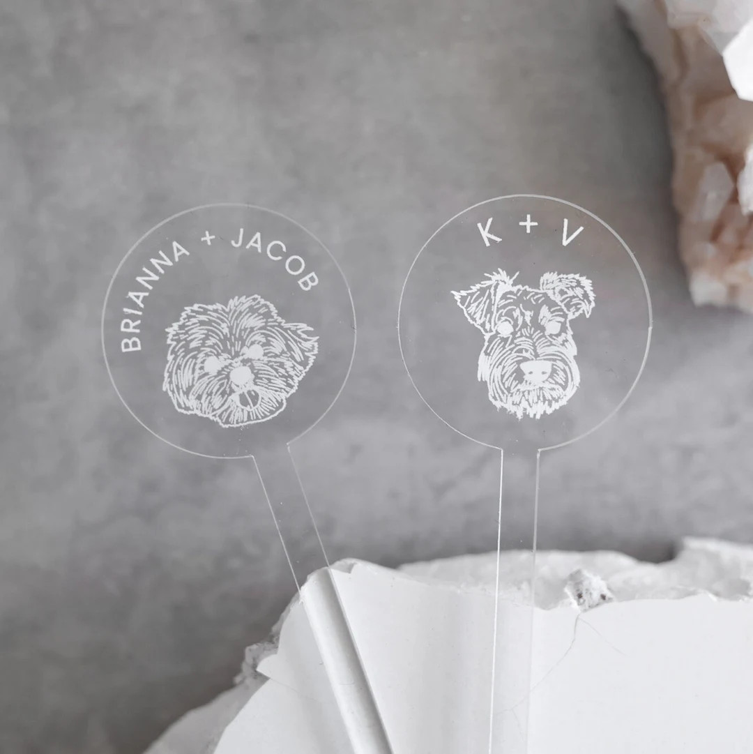 Custom Pet Drink Stirrers Wedding Pet Cocktail Stir Sticks Initials or Couples Name or Custom Tex... | Etsy (US)