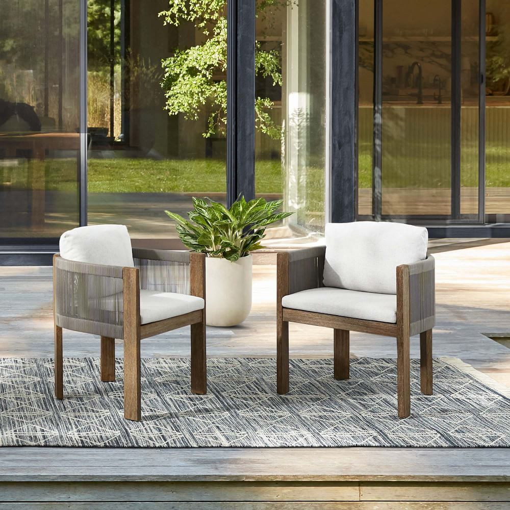 Porto Outdoor Dining Chair (Set of 2) | West Elm (US)