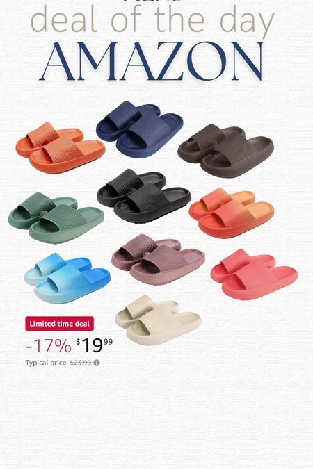 Amazon deal of the day on these unisex slides!