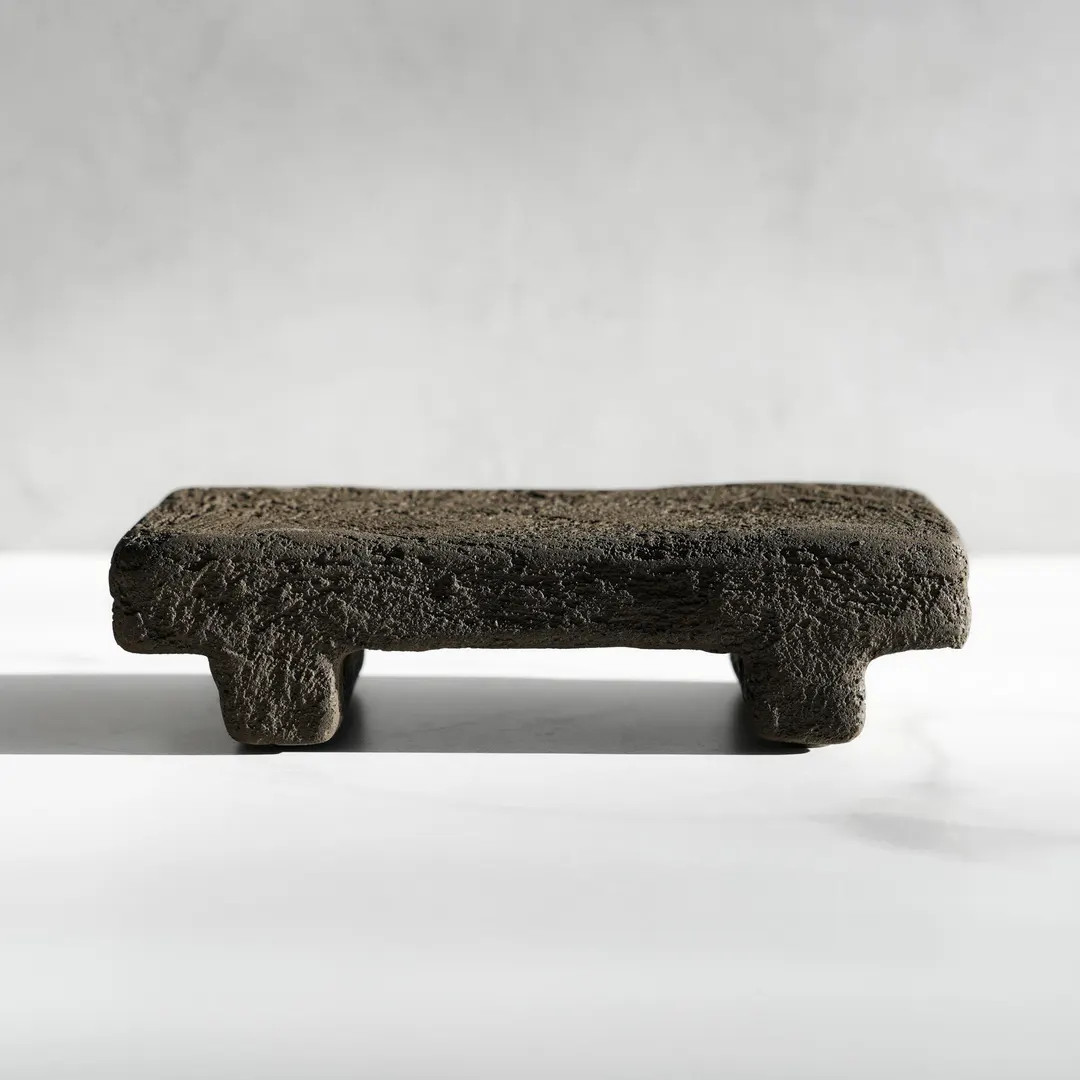 Medium Shelf Riser in Textured Earthen Brown Concrete | Etsy (Global)