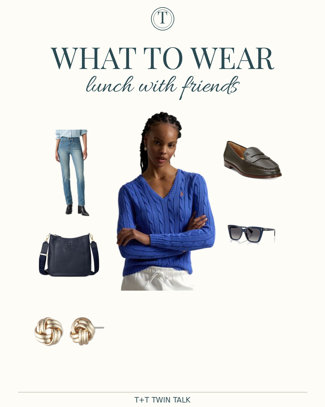 What to wear: lunch with friends 🤍 All Ralph Lauren from Macy's — shop the look below! 

 