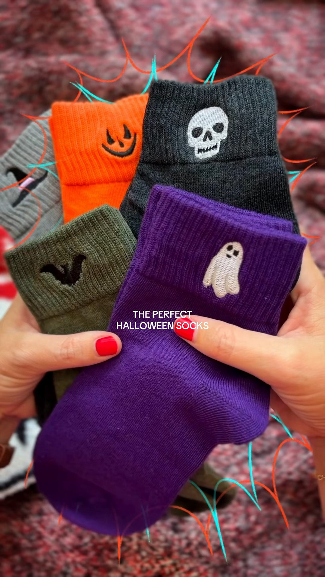 the coziest little halloween leggings socks 🧦 embroidery includes skull, pumpkin, witch hat, bat, and ghost

#LTKgrwm #LTKootd #LTKSeasonal