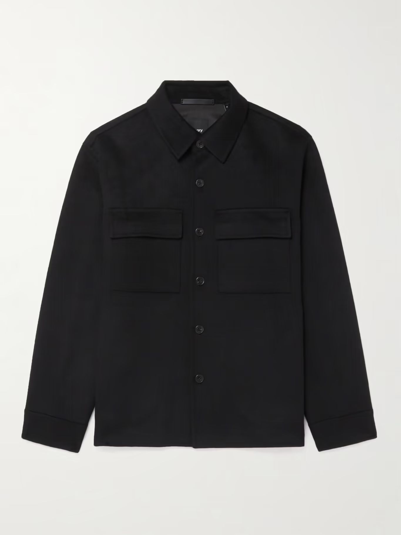 Black Justin Wool and Cashmere-Blend Shirt Jacket | THEORY | MR PORTER | Mr Porter (US & CA)
