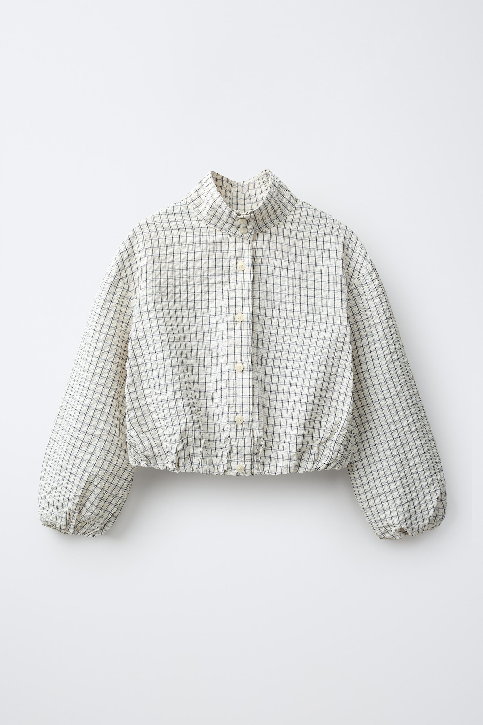 CHECK BALLOON SHIRT | Zara UK