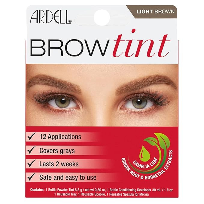 Ardell Brow Tint in Light Brown, Semi-permanent Brow Dye Kit, 1 pack | Amazon (US)
