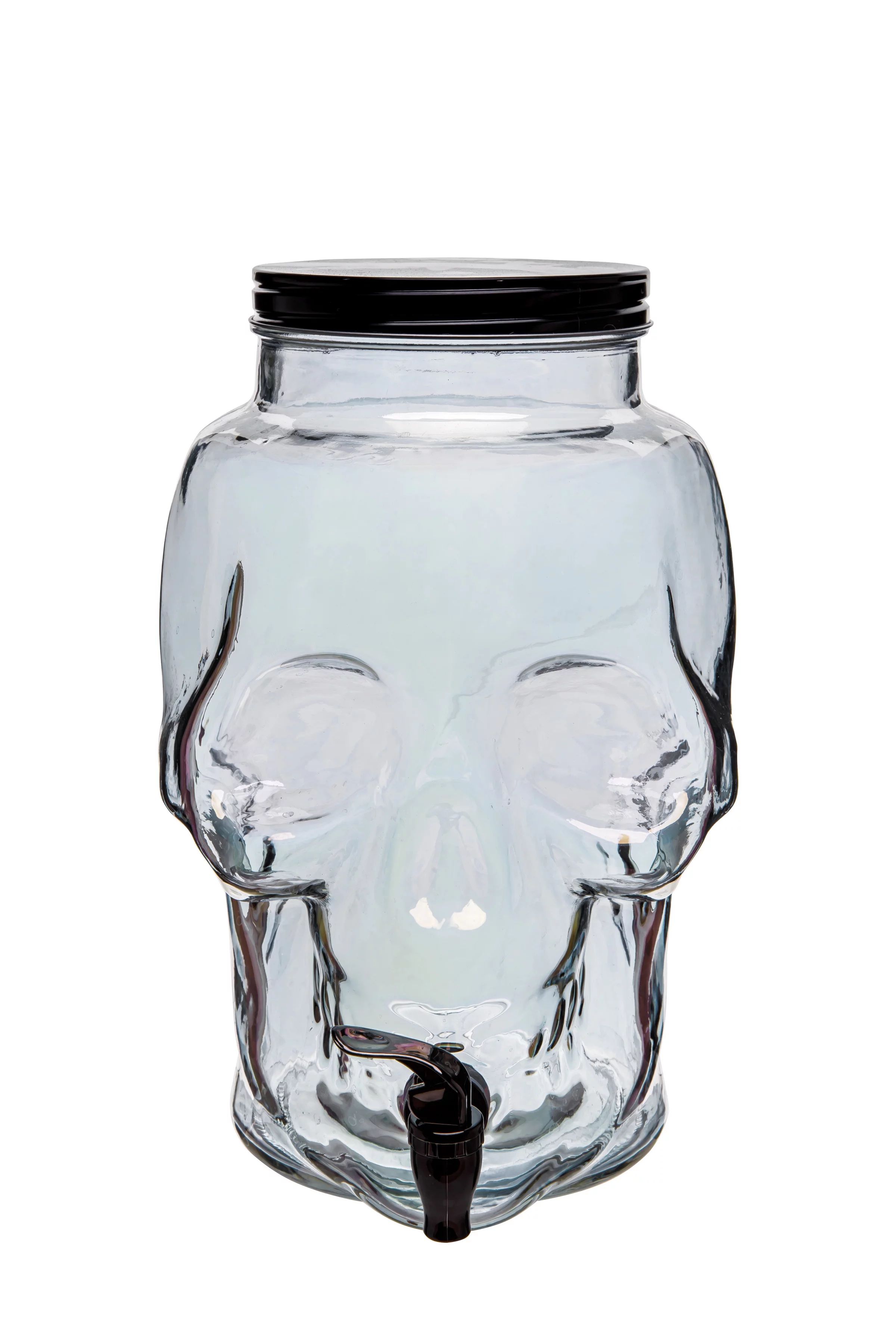 Way To Celebrate Halloween Skull Drink Dispenser, Iridescent | Walmart (US)