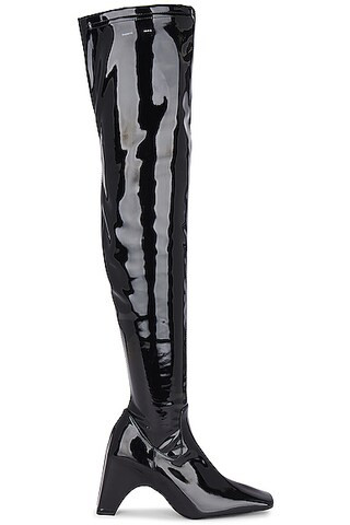 Patent Thigh High Boot | FWRD 