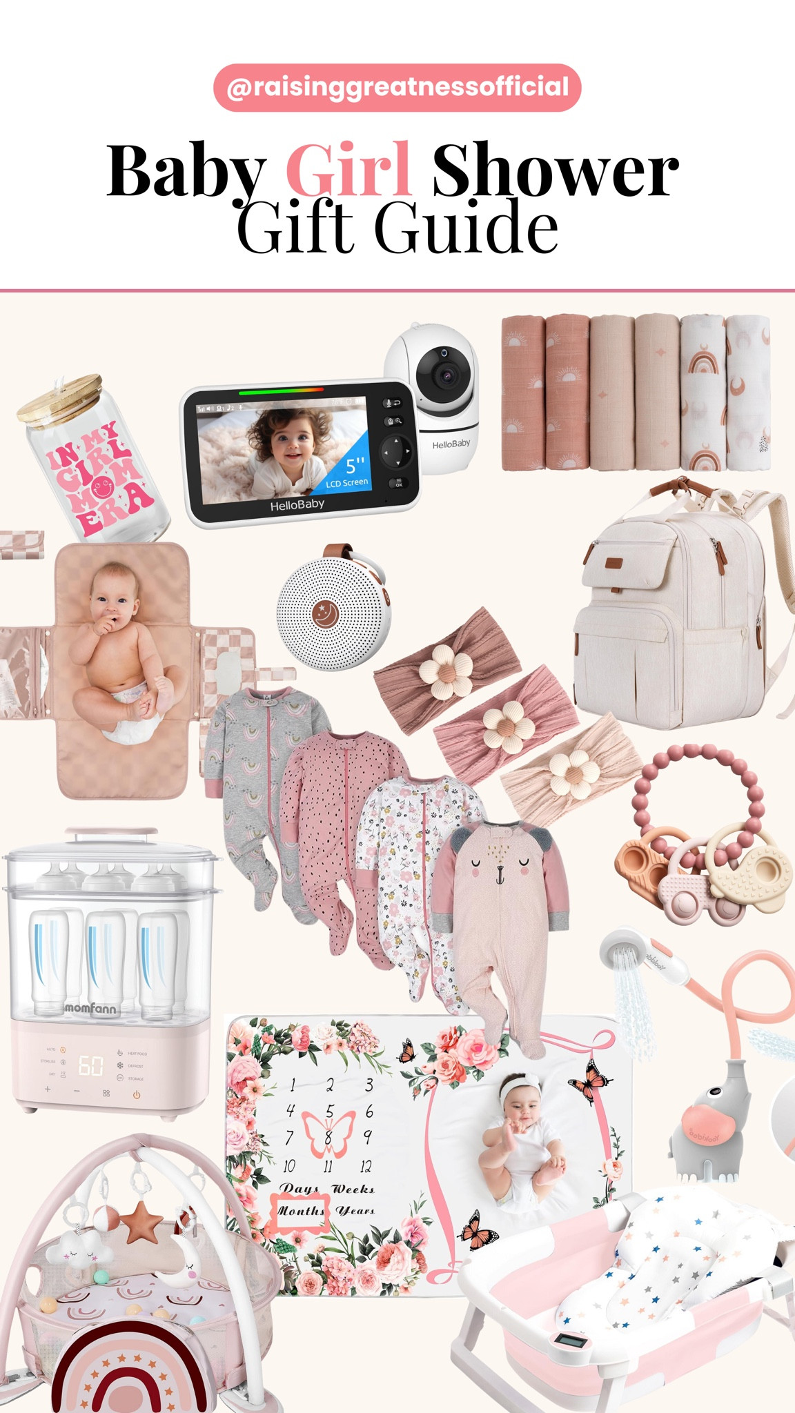 Celebrate the arrival of a little princess with this thoughtful gift guide! 💕 From adorable onesies to soft blankets, keepsake memory books, and soothing teethers, these ideas are perfect for any baby girl. Give the gift of love, comfort, and practicality. 🎁 #BabyShowerGifts #GiftGuideForBabyGirl #NewbornEssentials #BabyLove #MomLife

#LTKBaby #LTKKids #LTKGiftGuide