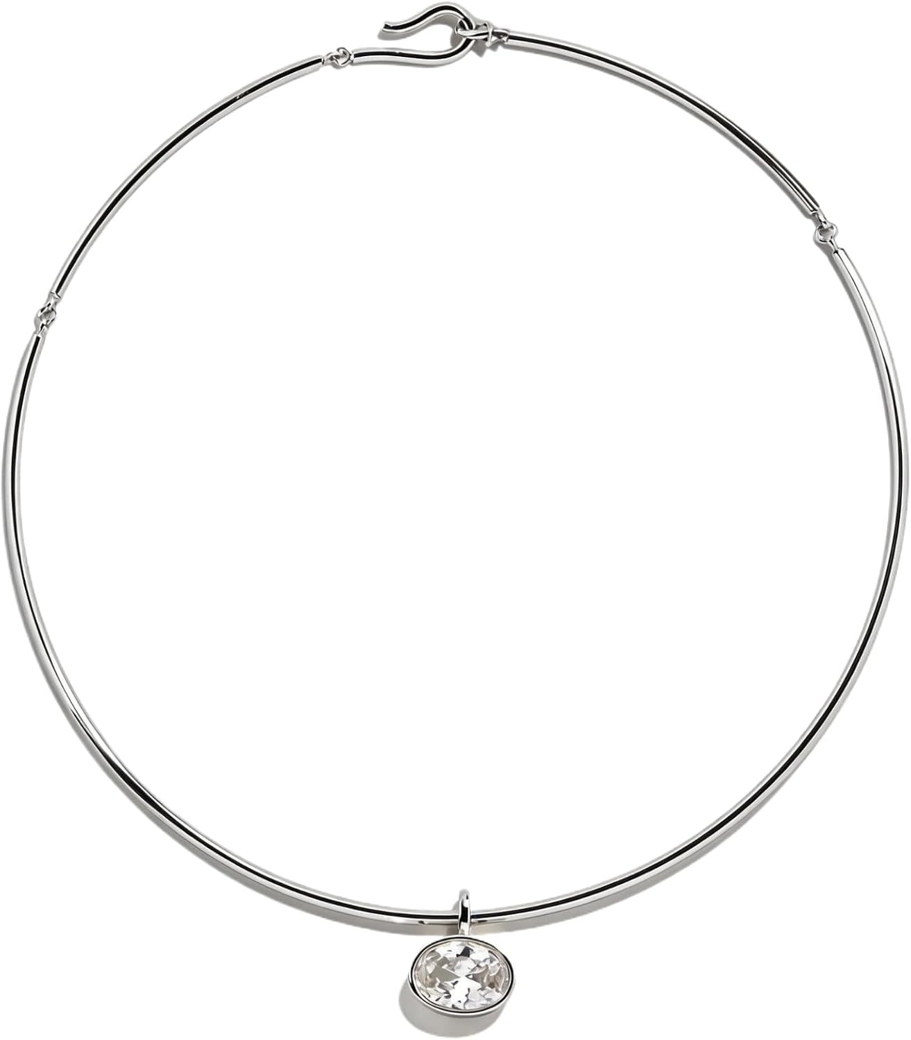 Collar Necklace for Women, Choker Pendant Necklace with Cubic Zirconia Dainty Choker Necklace PVD Gold Plated Trendy Choker Jewelry for Women, Mom, Birthday | Amazon (US)
