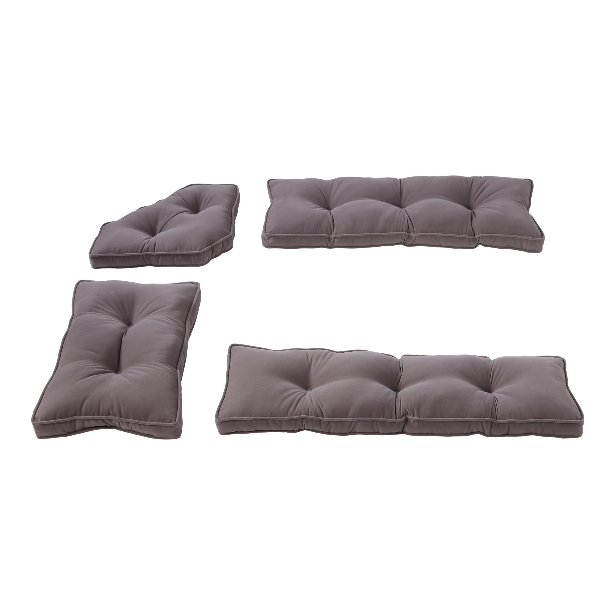 Greendale Home Fashions Hyatt Microfiber Kitchen Nook Cushion, 4 Piece Set, Maroon | Amazon (US)