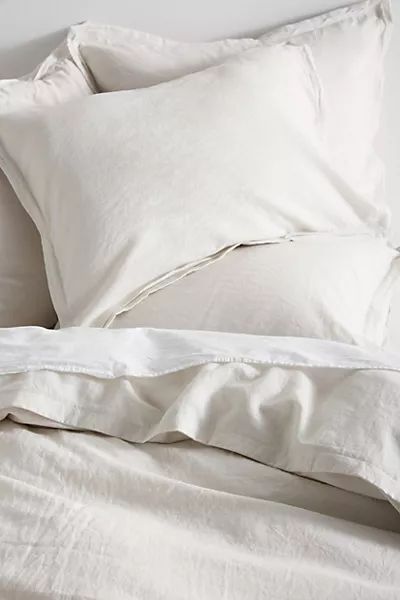 Relaxed Cotton-Linen Duvet Cover | Anthropologie (US)