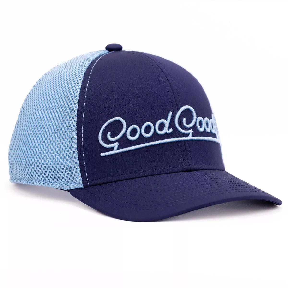 Good Good Golf Adult Polyester Ideal Trucker Baseball Hat - Navy Blue | Target