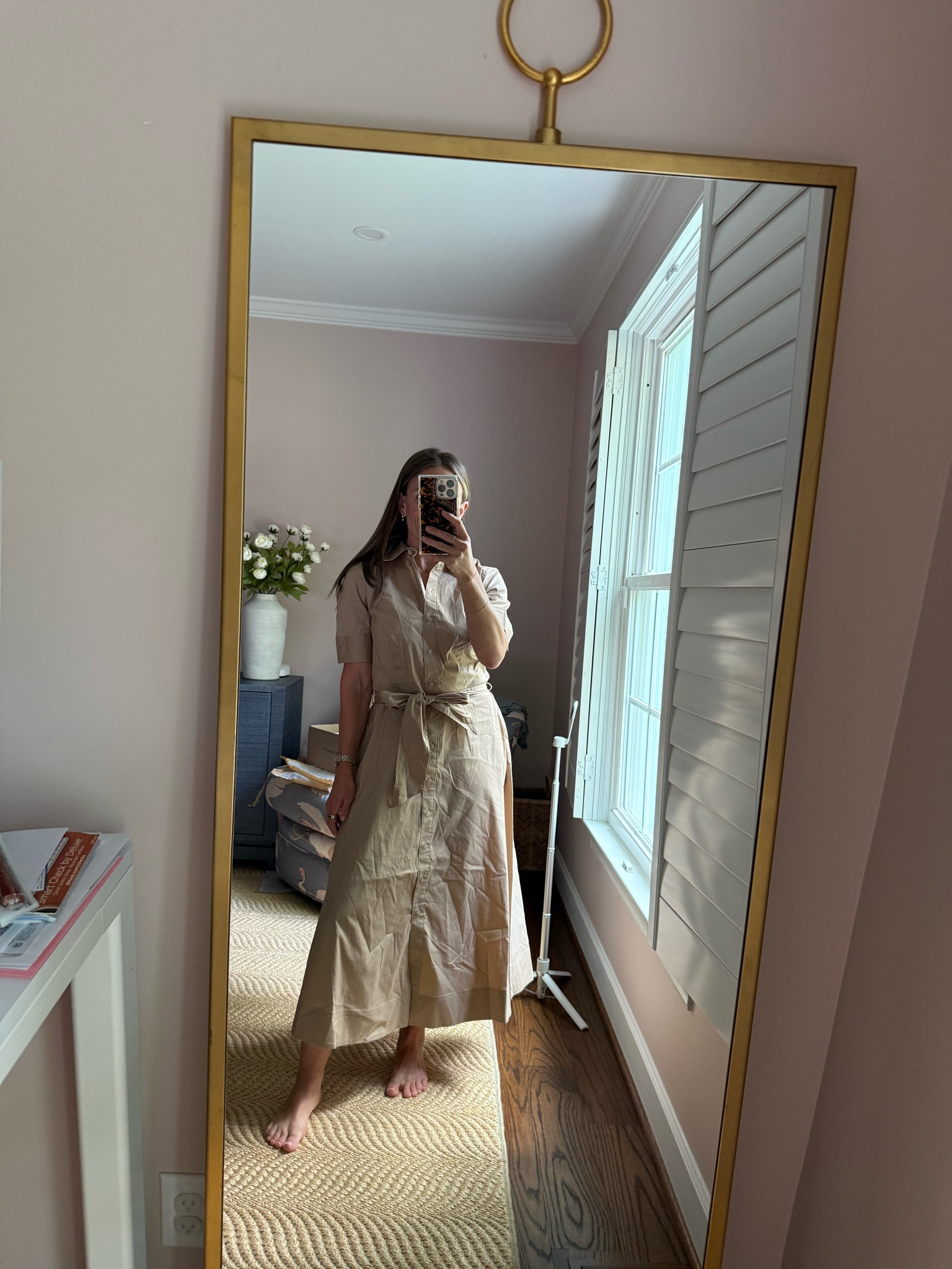 I love this dress even more than I expected because of the fabric. It’s a great option for hot fall, but I’ll also be wearing this long before fall. The color makes it great for year-round.

#LTKPetite #LTKSeasonal #LTKootd