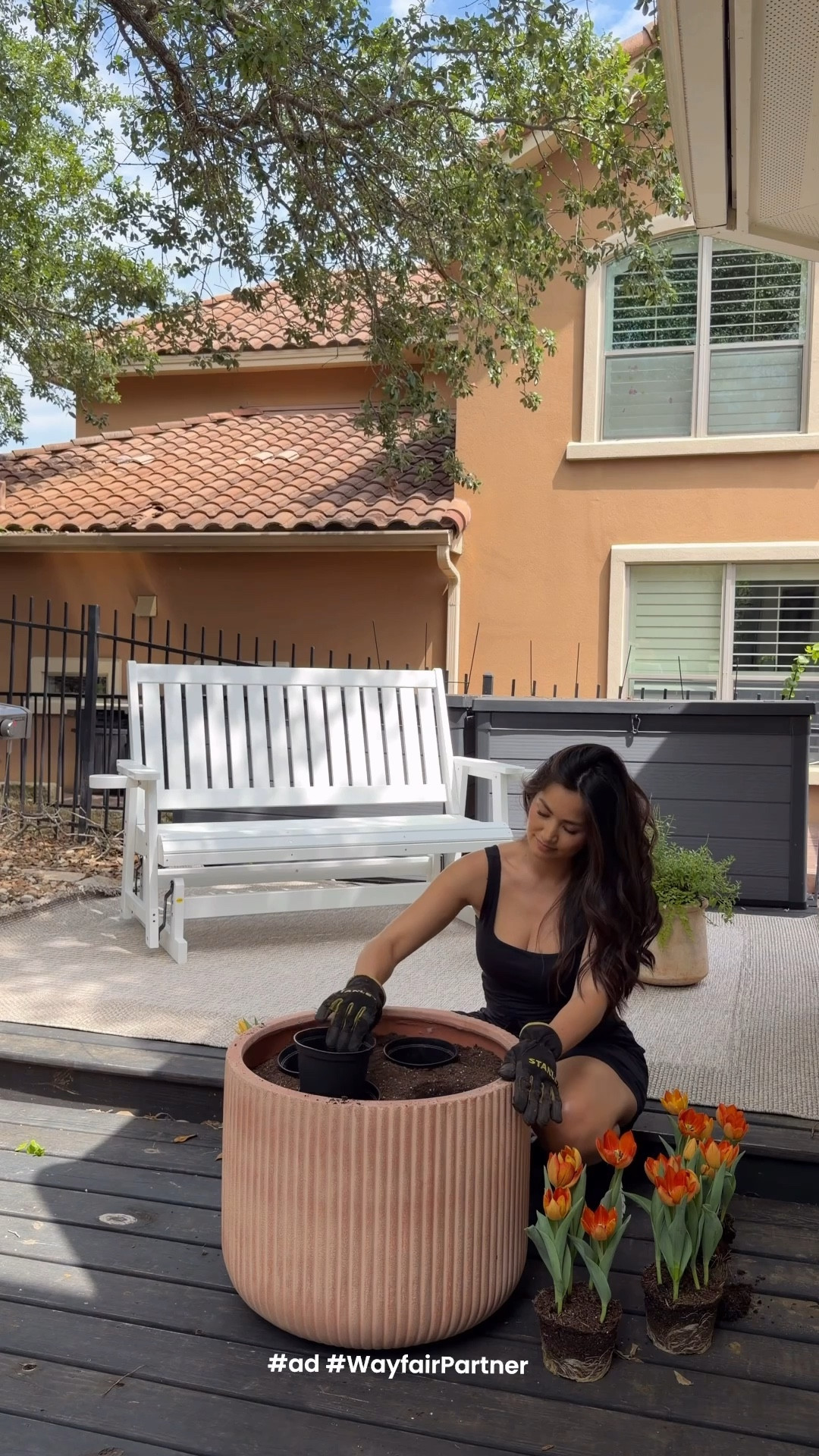#ad What do moms really want for Mother’s Day? They want a mini garden and quality time with their kids on the porch. Love this glider with cup holders from @Wayfair! #WayfairPartner #Wayfair

#LTKMothersDay #LTKHome #LTKmomlife