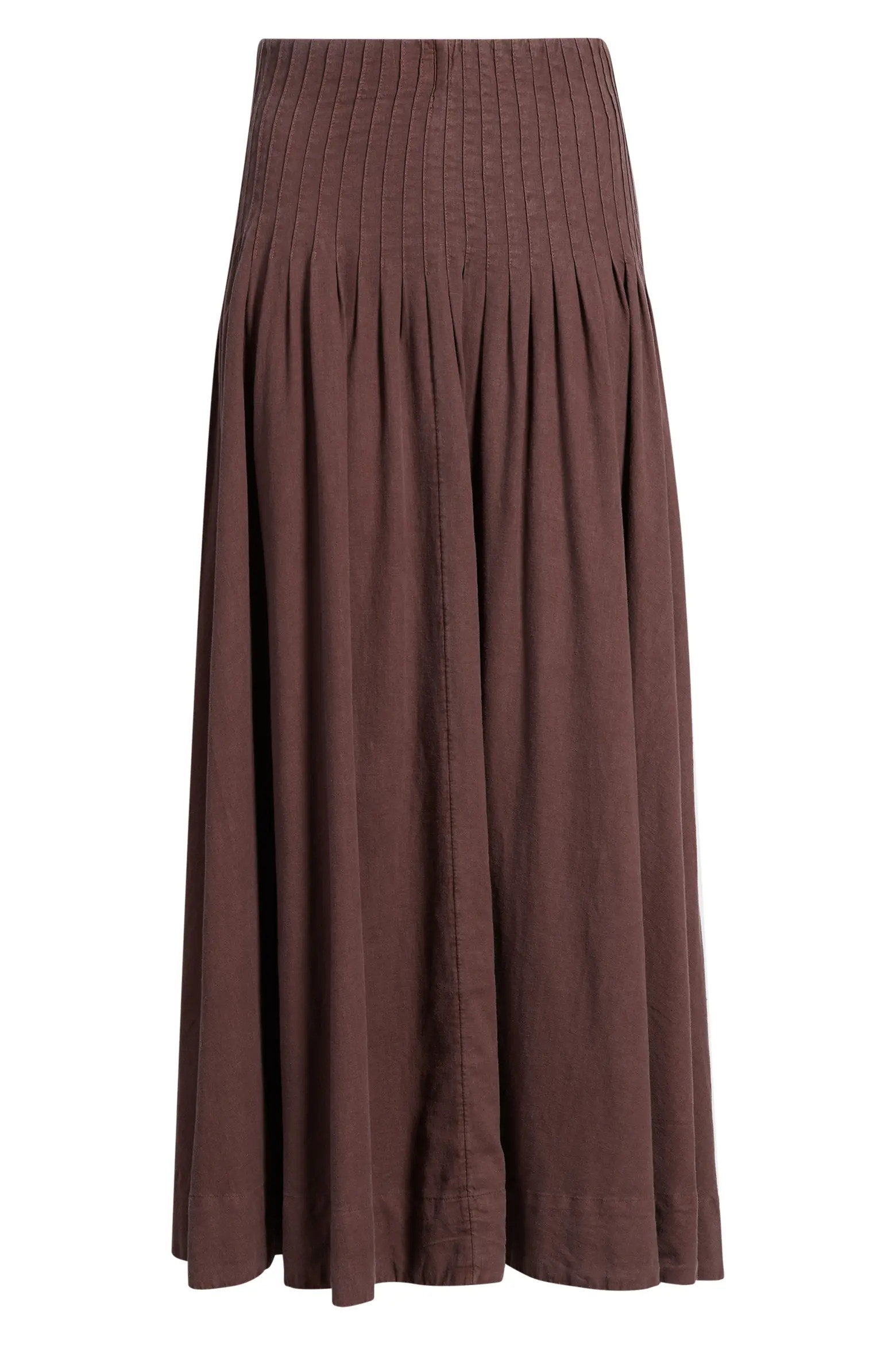 Pleat Accent Linen Blend Maxi Skirt (Women) | Nordstrom | Nordstrom