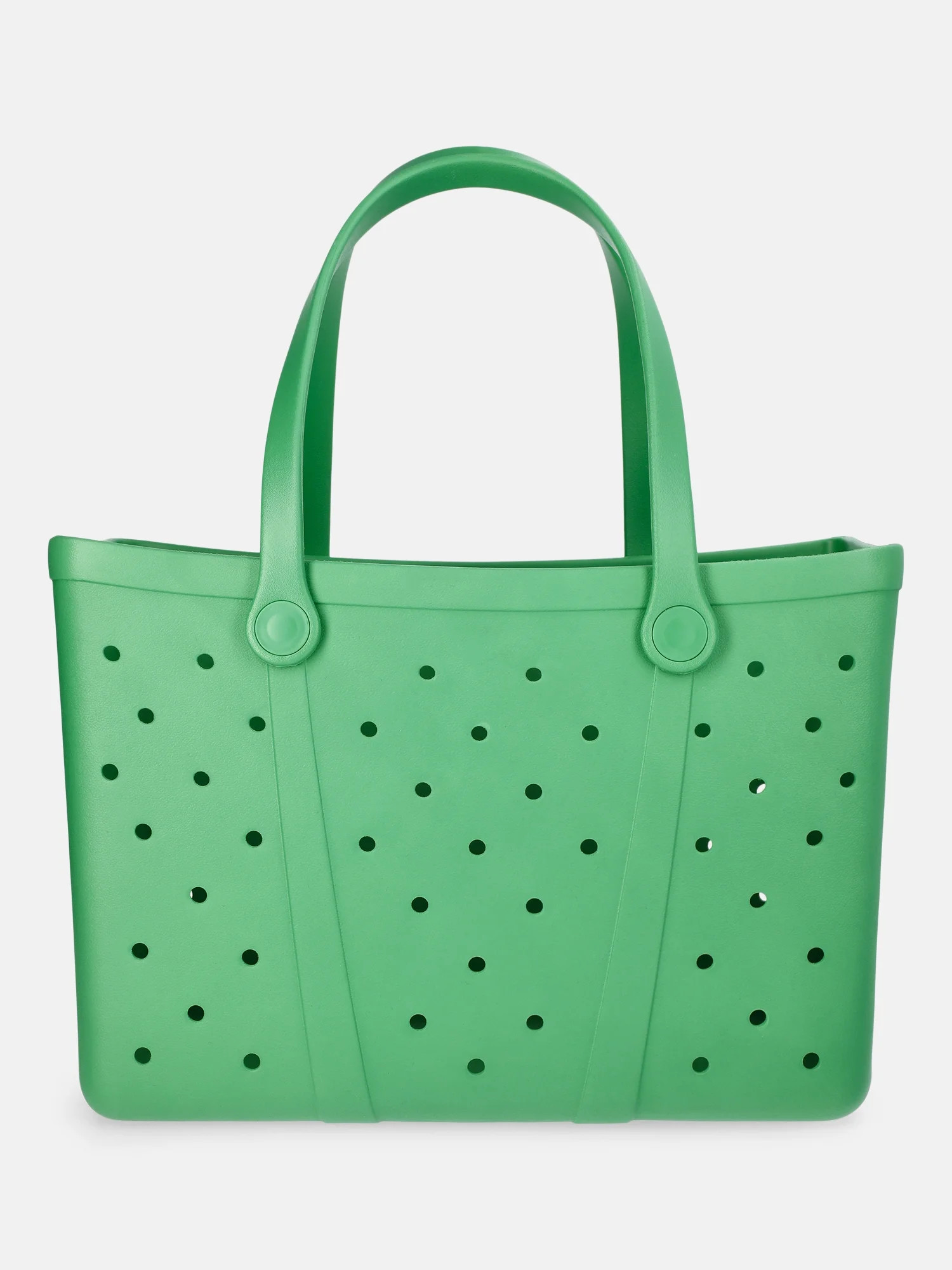 Time and Tru Women's Waterproof EVA Beach Tote Bag, Green - Walmart.com | Walmart (US)