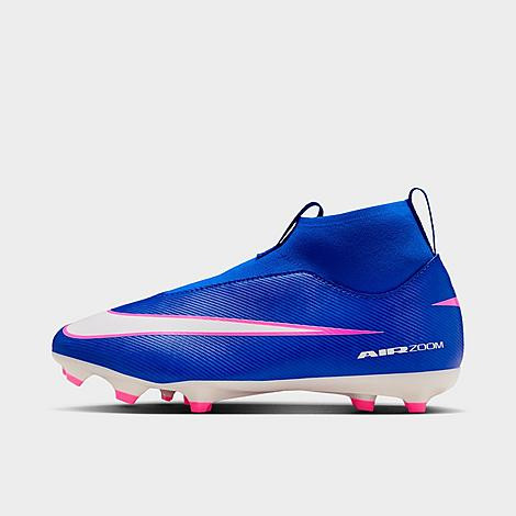 Nike Big Kids Jr. Mercurial Superfly 10 Academy Multi-Ground High-Top Soccer Cleats in Racer Blue/White Size: 5.5 | JD Sports (US)