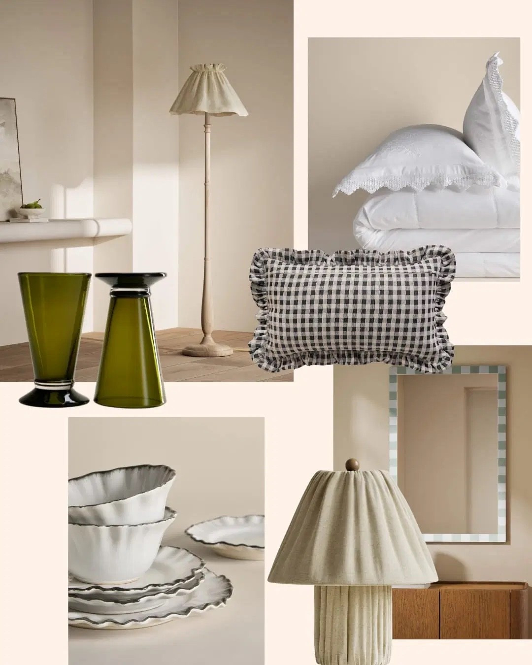 21 stylish home hits from M&S 🏡
Find the full edit on douceur.uk 


Home Finds,
White Bedding,
Ruffle Pillows, 
Floor Lamp,
Table Lamp,
Dinner Set,
Wall Mirror,
Gingham Cushion,
Glasses,
Home Decor,
Home Accessories 

#LTKuk #LTKeurope #LTKautumn