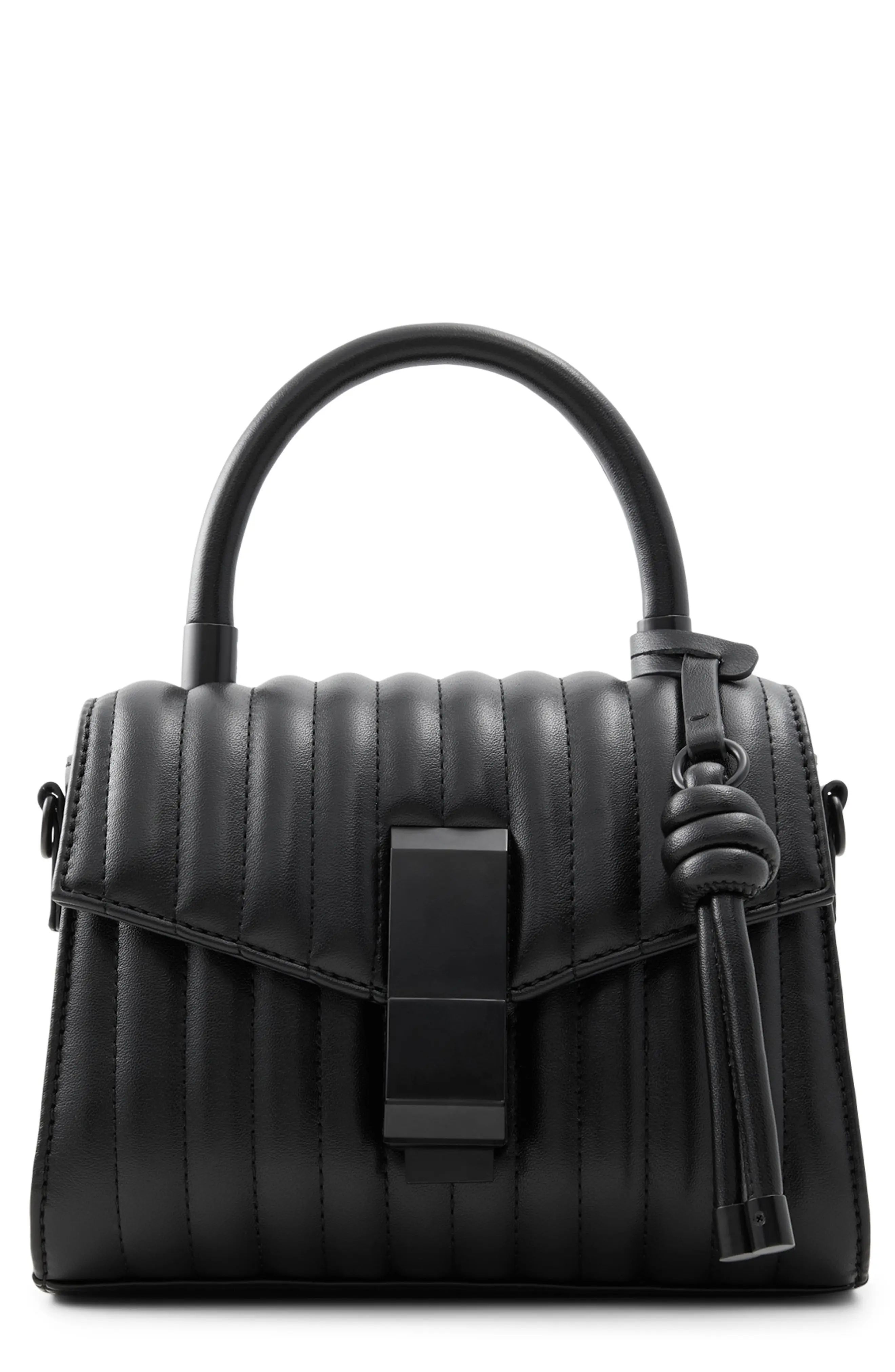Aldo Erilissax Faux Leather Handbag - Black | Nordstrom