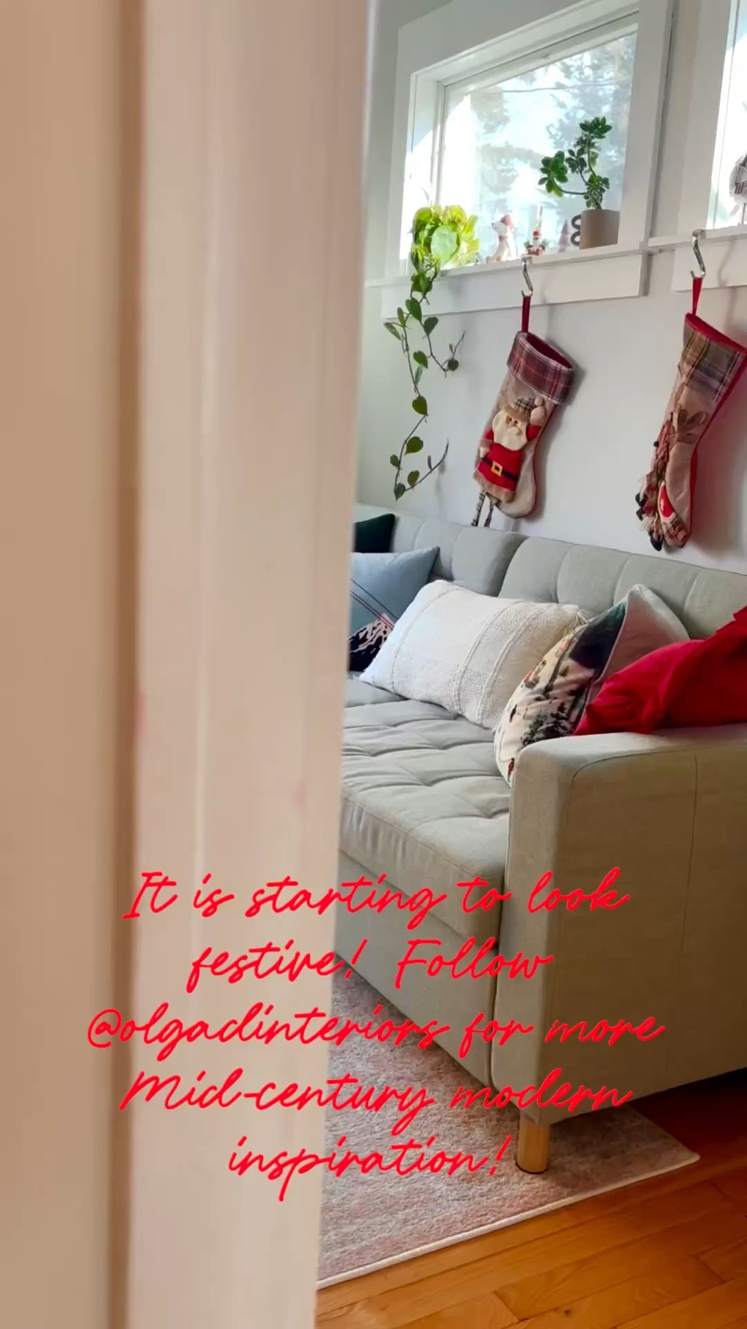 It is starting to look festive around here! Follow @olgadinteriors for more Mid-century modern inspiration and home decor! #christmasdecor #livingroom

#LTKHoliday #LTKdayinmylife #LTKHome