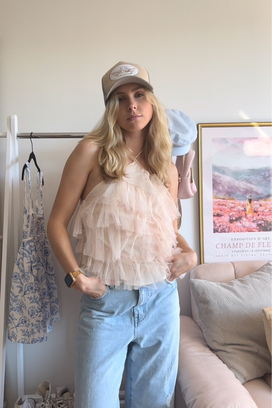 Obsessing over this top (Size XS) and Show me your mumu Jeans (size 25) #springoutfit #springoutfitideas #casualoutfit 

#LTKFestival #LTKworkwear #LTKstyletip