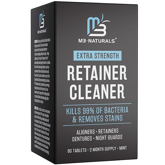 Retainer Cleanser Tablets Cleaner, Removes Odors Discoloration Stains and Plaque 2 Month Supply D... | Amazon (US)
