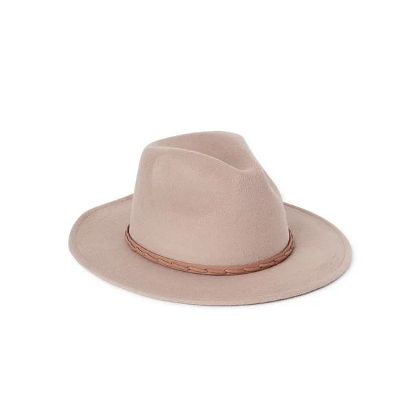 Time and Tru Women's Chenille Fedora with Braided Trim | Walmart (US)