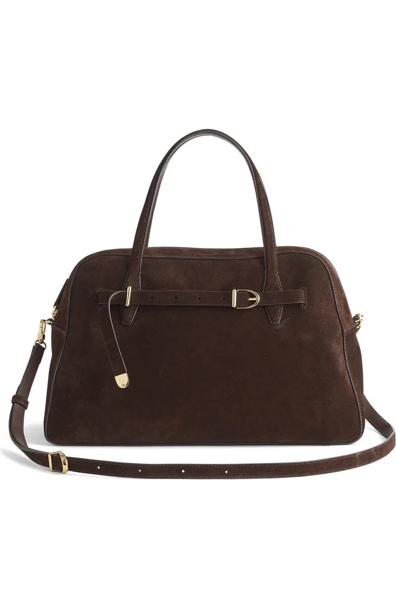 The Belted Suede Satchel | Nordstrom