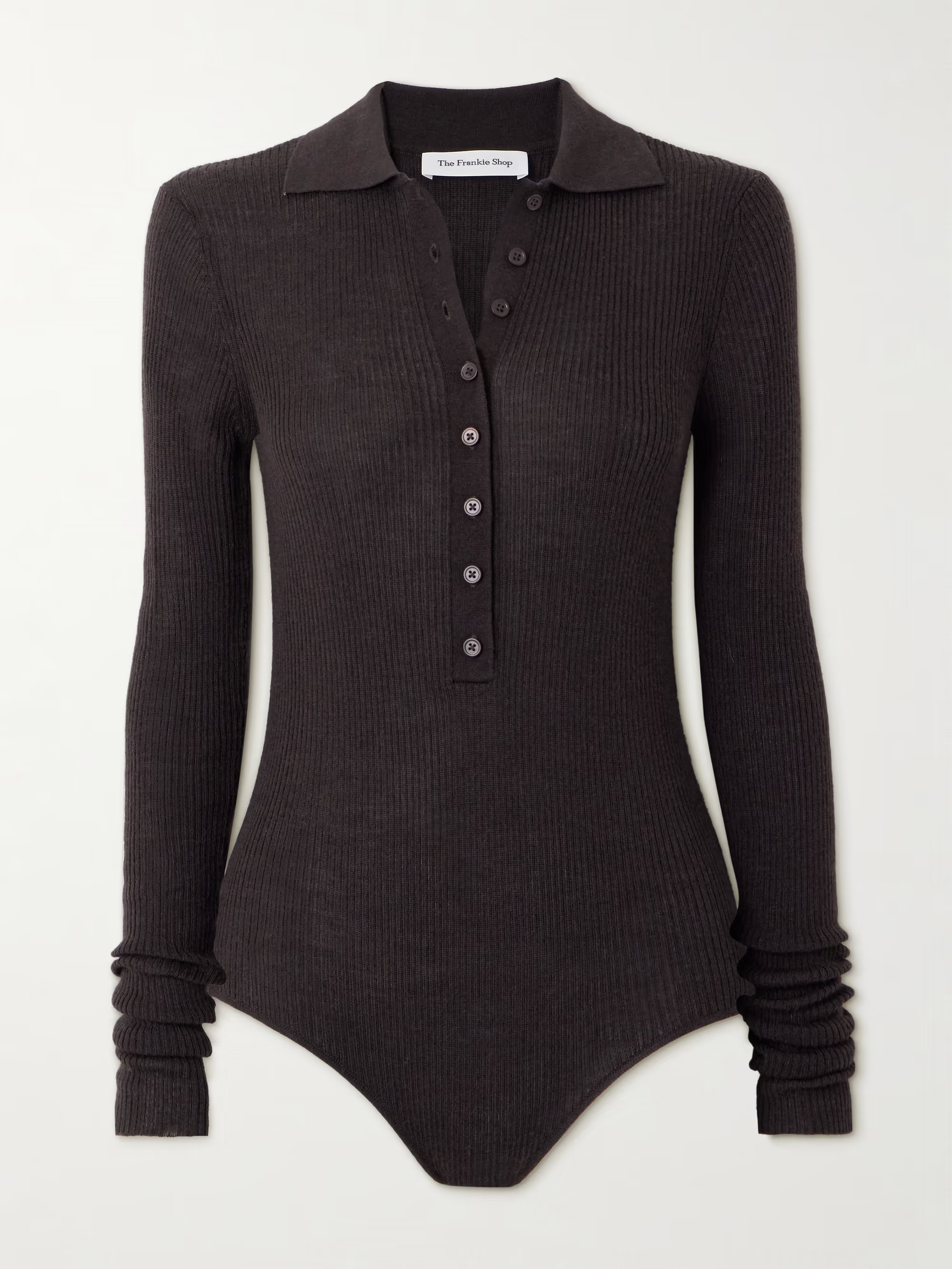 Solana ribbed wool, silk and cashmere-blend bodysuit | NET-A-PORTER (UK & EU)