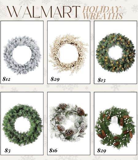 Holiday wreaths at Walmart! 

#LTKGiftGuide #LTKhome #LTKHoliday
