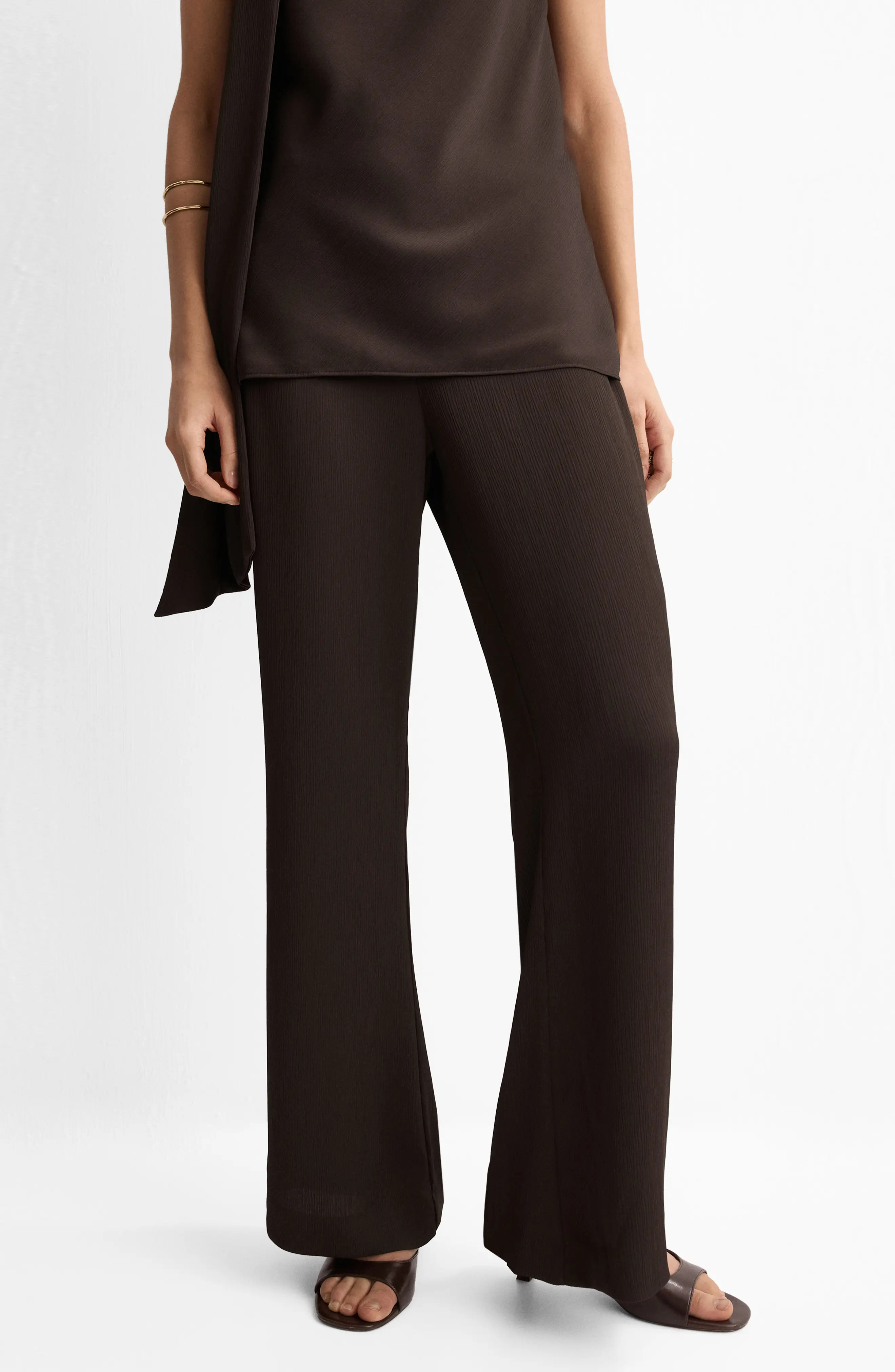 Straight Leg Satin Pants (Women) | Nordstrom | Nordstrom