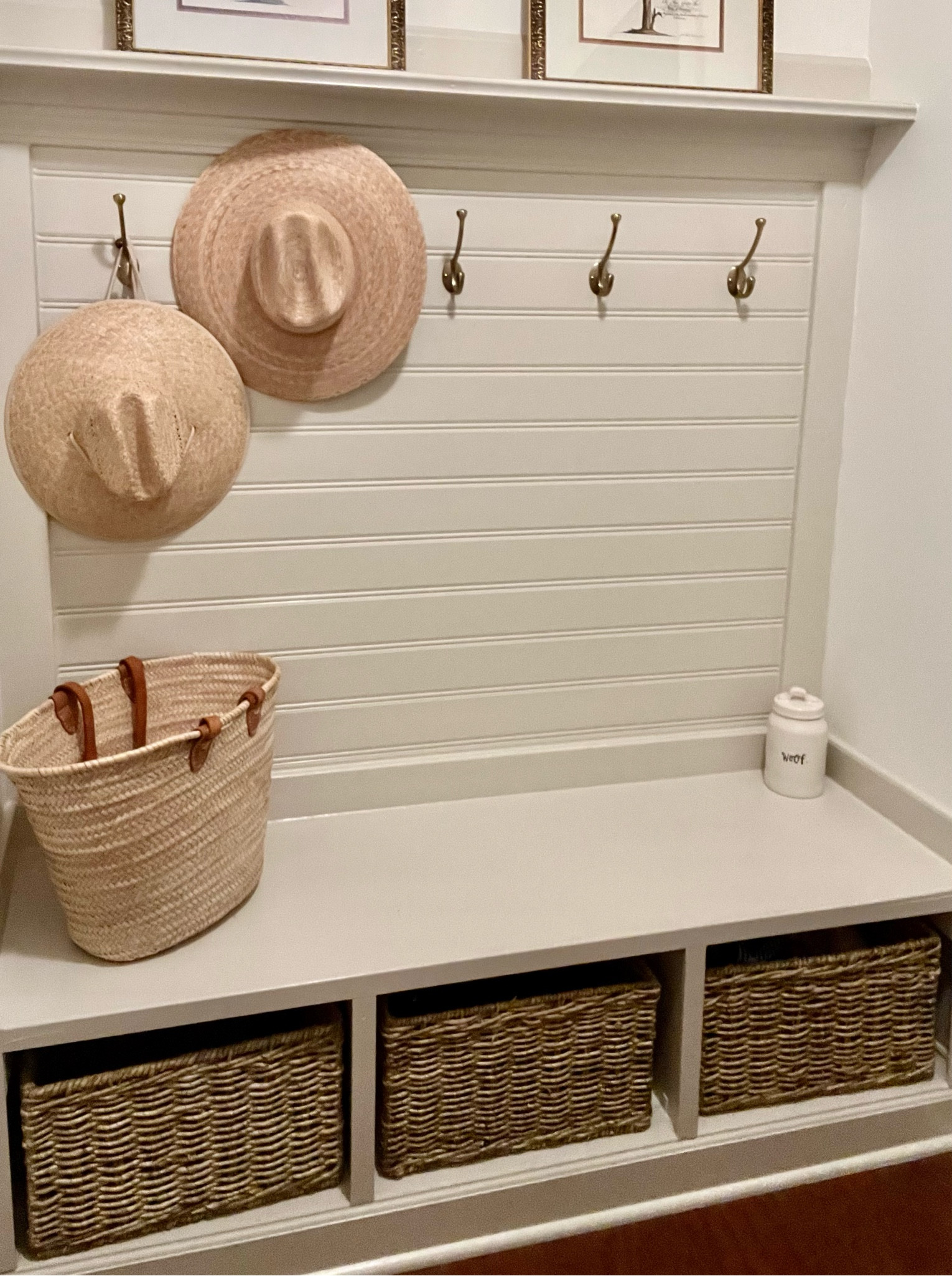 Our mud room is starting to come together. Peep the dog treats for the good pups. 

#LTKhome #LTKstyletip