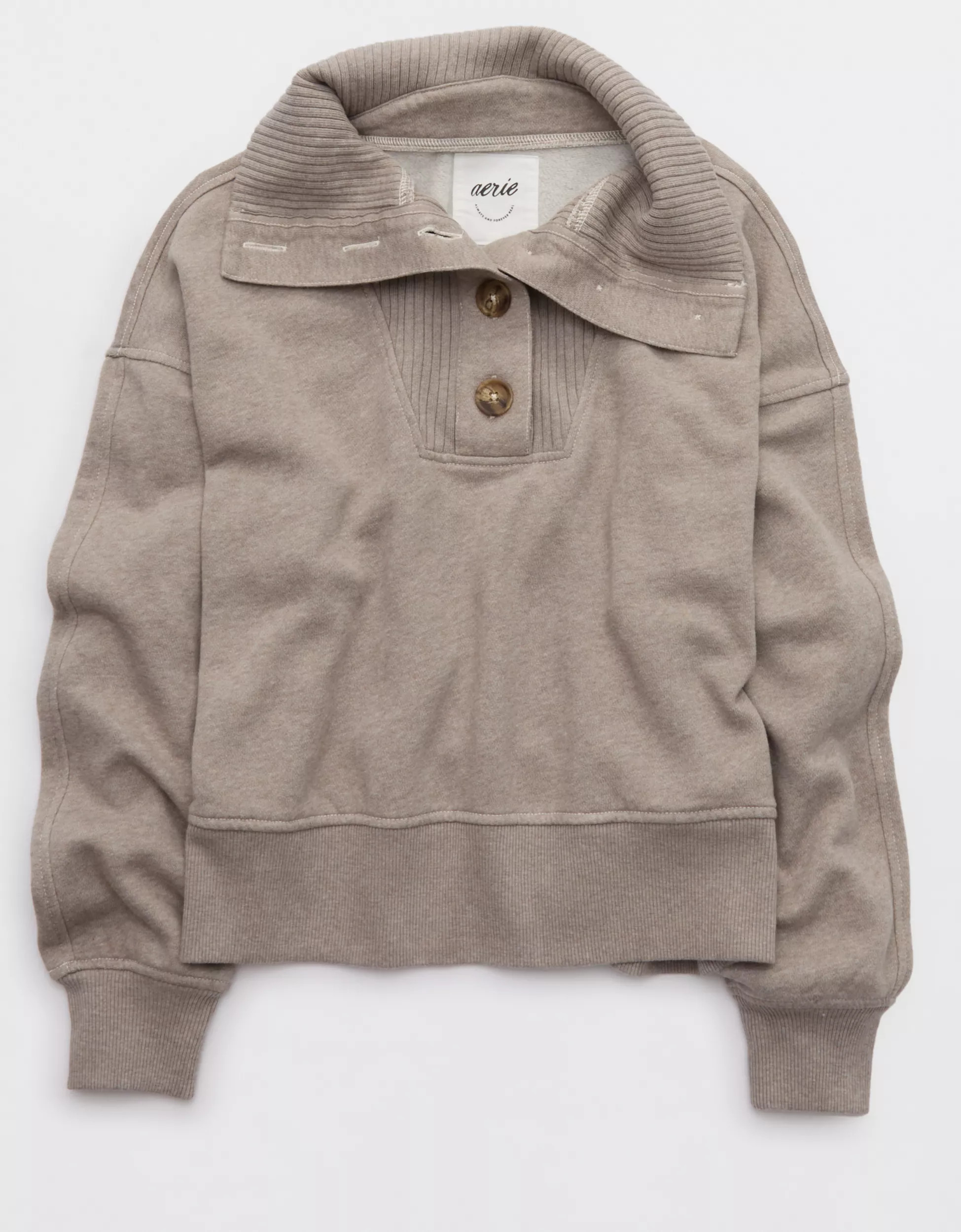 Aerie Best Button Sweatshirt | Aerie