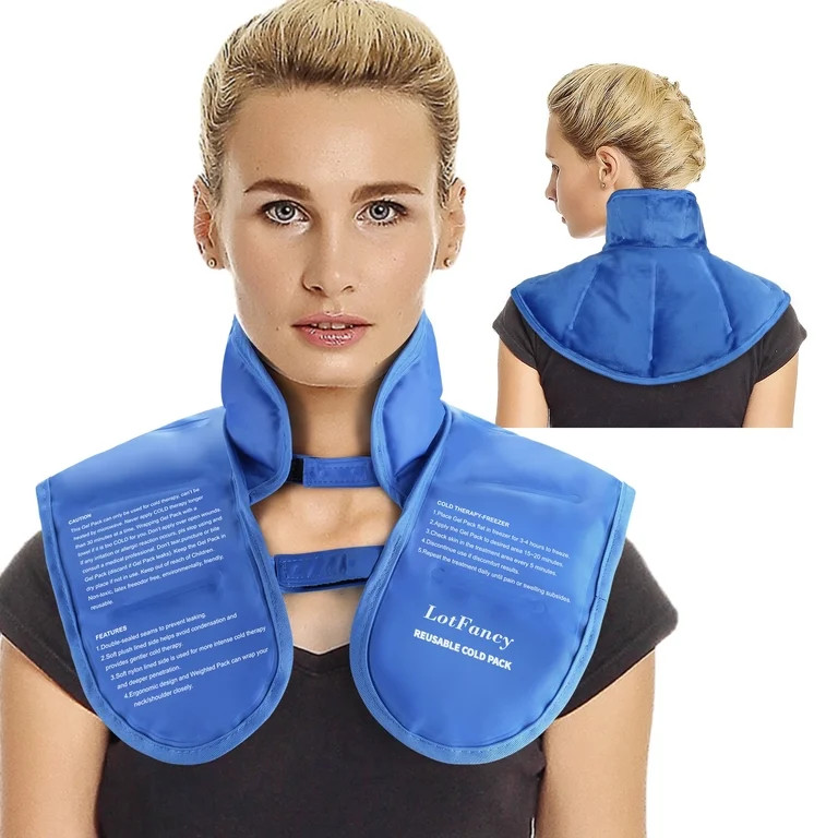 LotFancy Ice Pack for Neck Shoulder, Reusable Cold Compress Therapy for Injuries, Swelling, Strai... | Walmart (US)