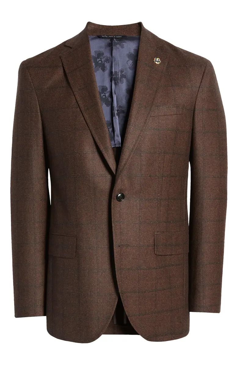 Ted Baker London Men's Karl Slim Fit Soft Construction Plaid Wool Sport Coat | Nordstrom | Nordstrom