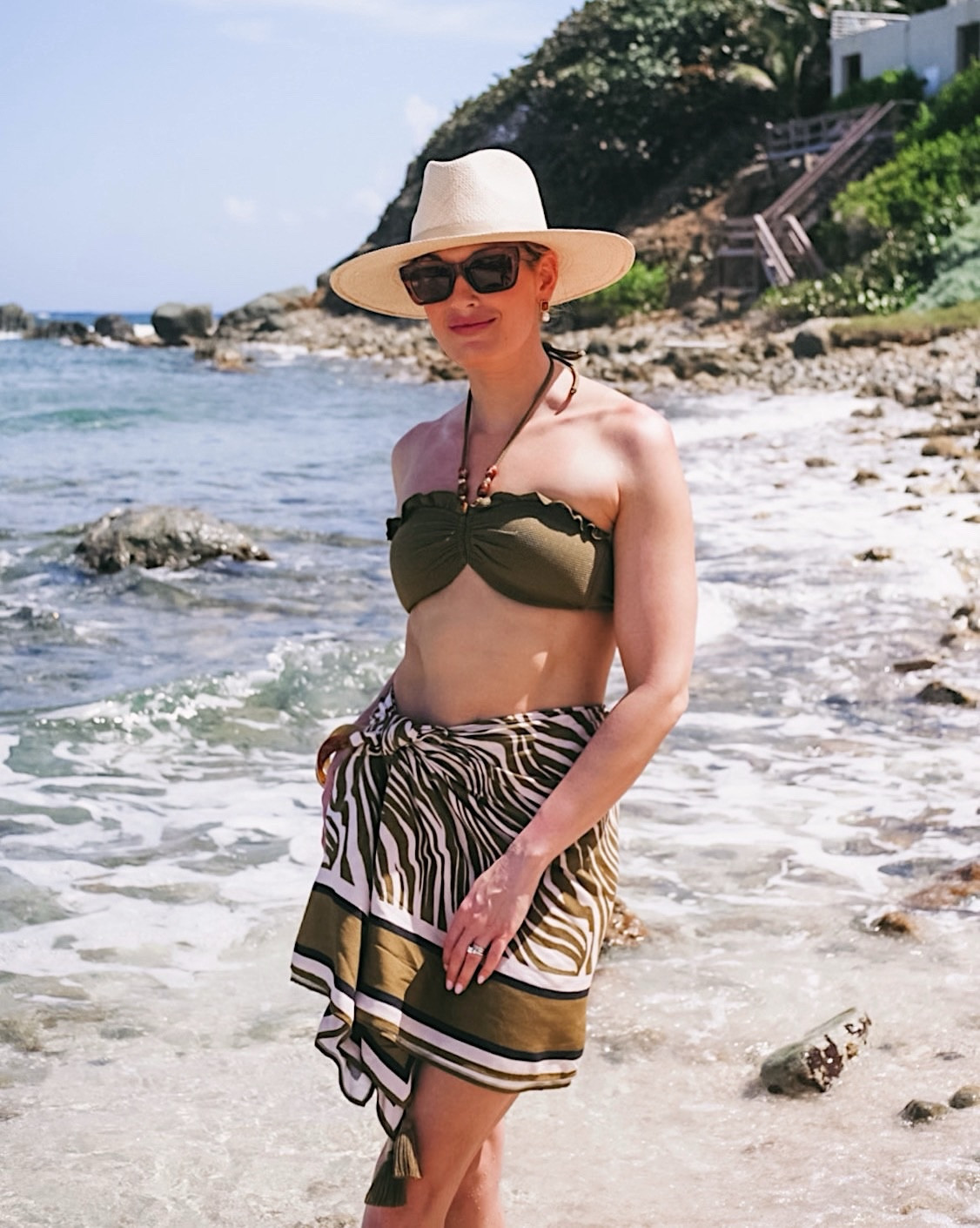 Serving ‘safari chic by the sea’ in one of my all-time favorite swim looks from @shopchangeofscenery 🦓 Comment SWIM for links! 

#beachoutfit #swimstyle #resortwear #vacationoutfit #vacationlook

#LTKTravel #LTKSwim #LTKSeasonal