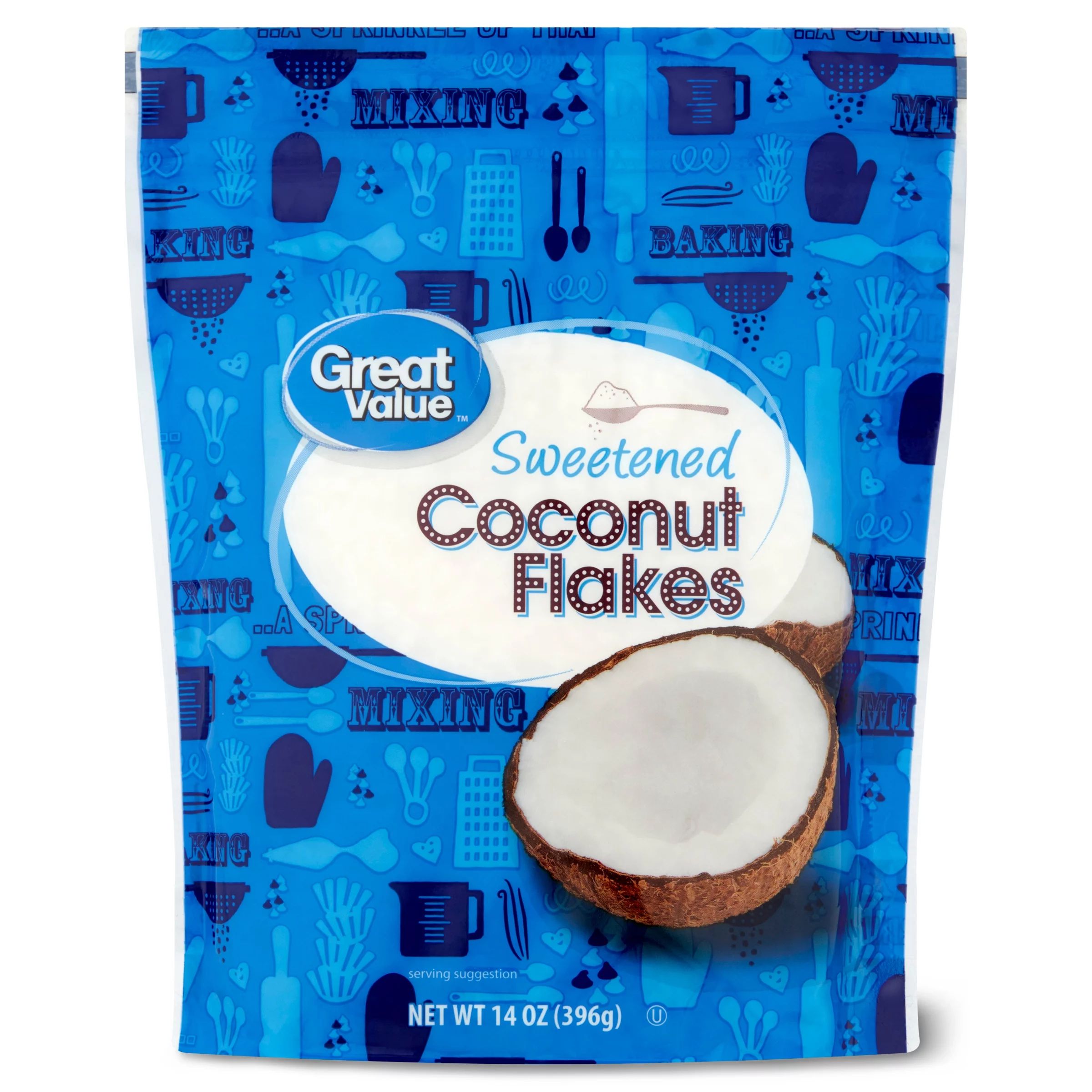 Great Value Sweetened Coconut Flakes, 14 oz | Walmart (US)
